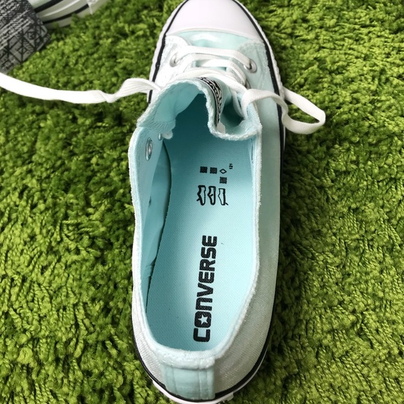 NWT Converse Ctas OX Glacier Blue Green WMNS - Picture 7 of 8